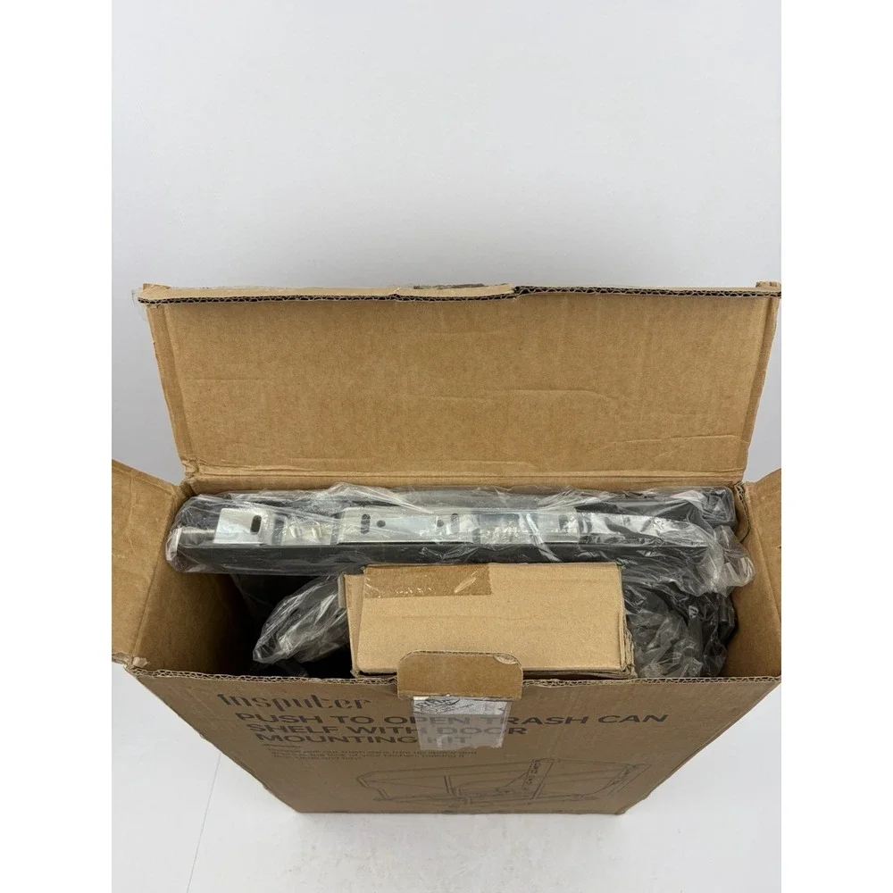 Pull Out Trash Can Under Cabinet with Push to Open Slides, Heavy Duty Under S...